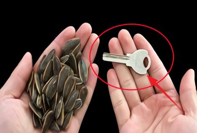 Muốn ăn hạt hướng dương nhưng ngại cắn: Dùng 1 chiếc chìa khóa, bạn có thể bóc một cách dễ dàng