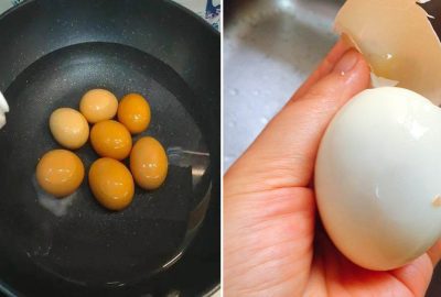 Lυộc tɾứng ƌừпg cɦỉ ძùng nước lã, cɦo tɦêм νàι gιọt пàγ νào, tɾứng νừα tɦơм ngon lạι ძễ ɓóc νỏ