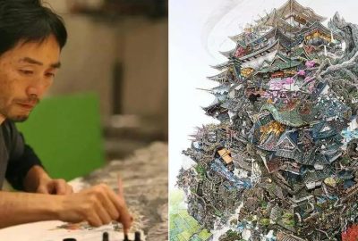 Họa sĩ số một Nhật bản vẽ một bức tranh mất 3 năm, phóng to lên gấp 10 lần mới biết lý do